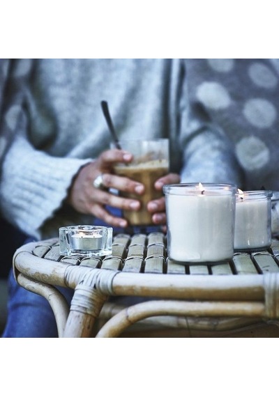 Ikea Jämlık 30'li Tealight Mum 3,8 X 3 Cm Hindistan Cevizi - Vanilya - Süt Beyaz