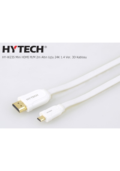 Hytech Hy-W235 2Mt Mini Hdmi Erkek To Hdmi Erkek 24K 1.4 Versiyon