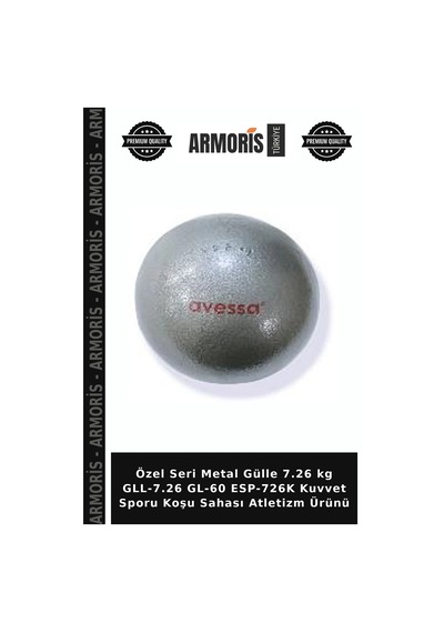 Özel Seri Metal Gülle 7.26 Kg Gll-7.26 Gl-60 Esp-726k Kuvvet Sporu Koşu Sahası Atletizm Ürünü