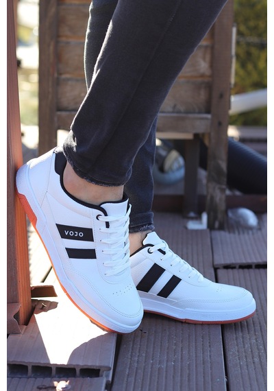 Vojo Gen 5 Rahat Taban Cilt Erkek Sneker Spor Ayakkabı 267800001842 05 Beyaz Beyaz