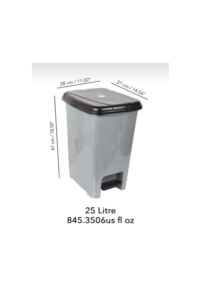 Umbex Plus 60 lt Gri Banyo Mutfak Çöp Kovası - 60 lt
