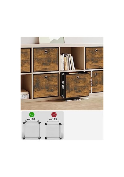 Katlanır Kumaş Saklama Kutusu, 6'lı Set Vintage Tasarım