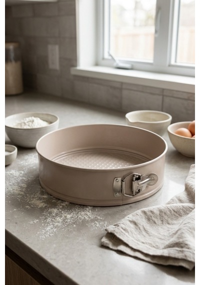 Cooker 24 Cm Kelepçeli Kek Kalıbı Ckr3564 Bej