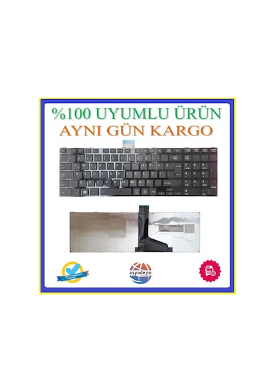Toshiba Uyumlu Satellite L850-1J3 Klavye Tuş Takımı Siyah Tr