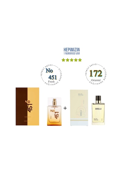 No: 451 + 172 Unisex / Kadın Parfüm Edp 50 Ml Fresh / Floral - Mn Baharat