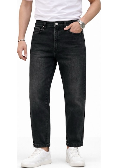Erkek Vintage Taşlama Detaylı Boyfriend Pantolon Tb Siyahtaşlama Erkek Vintage Taşlama Detaylı Boyfriend Pantolon Tb Siyahtaşlama