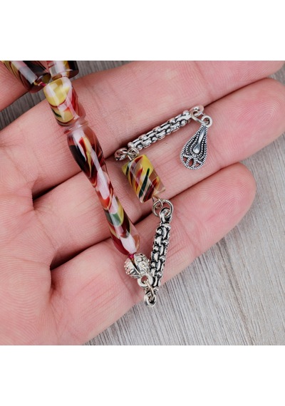 Arizona Katalin Alpaka Püskül Kesme Kesim 7x10mm Tesbih