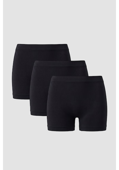 Arma Yıldız Kadın Dikişsiz Seamless Boxer 3'lü Paket Siyah Siyah-3
