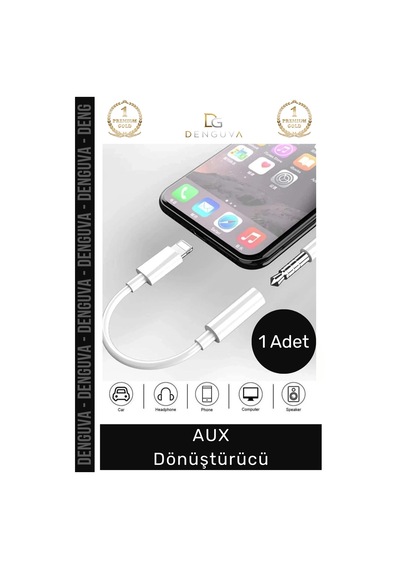 Dönüştürücü Phone 15 14 13 12 11 X 8 7 Plus Xs Max 35mm Stereo Kulaklık Çevirici Aux Dönüştürücü