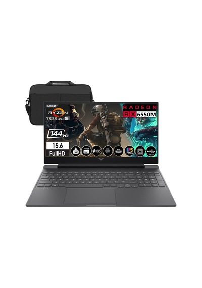 Hp Victus 15-fb2028nt A44mjea R- 5 7535hs 32 GB 2 TB SSD Rx6550m Dos 15.6" Fullhd Dizüstü Bilgisayar