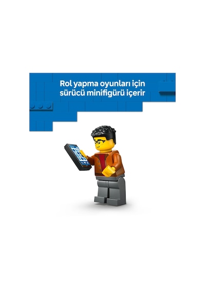 LEGO® City Elektrikli Süper Araba Yapım Seti 60486-5 Yaş Üzeri Çocuklar için Sürücü Minifigürlü Yaratıcı Oyuncak Yapım Seti (109P)
