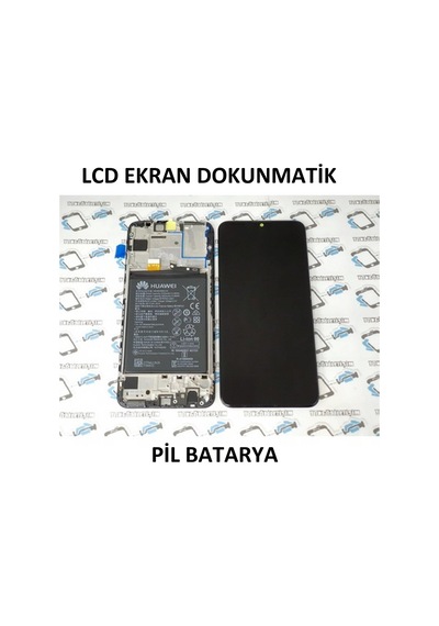 Tkgz - P Smart 2019 Lcd Ekran Dokunmatik (Çıtalı)+Pil Batarya