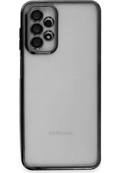 Samsung Uyumlu Galaxy A23 4g Kılıf Kamera Korumalı Lensli Silikon Siyah