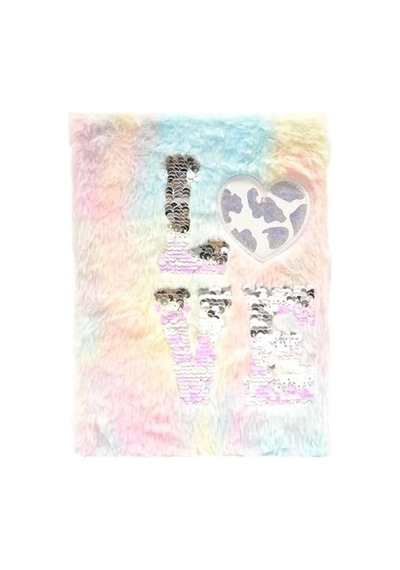 A5 Peluş Kapaklı Love Defter 80 Yp 103 Ivory