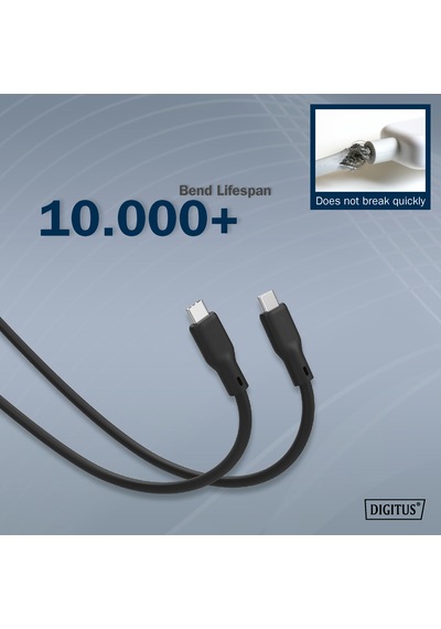 Usb-c - Usb-c 2m, Usb 3.2 Gen1, 5g, 4k, 100w, Siyah