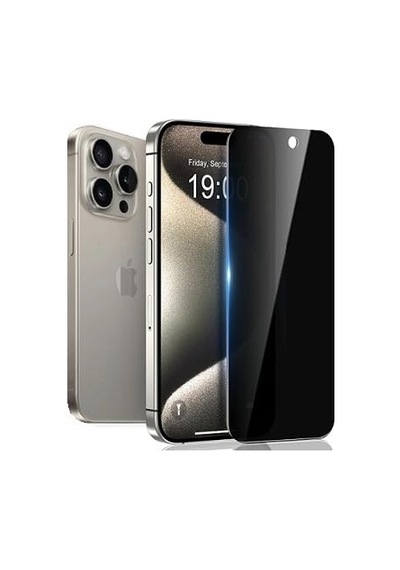 Apple Uyumlu   iPhone 16 Pro Max İle Hayalet Gizlilik Filtreli Privacy 9h Cam Ekran Koruyucu