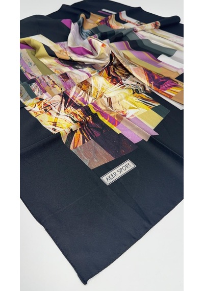 Aker Sport Polyester Twill Eşarp - 7418797-911 Siyah