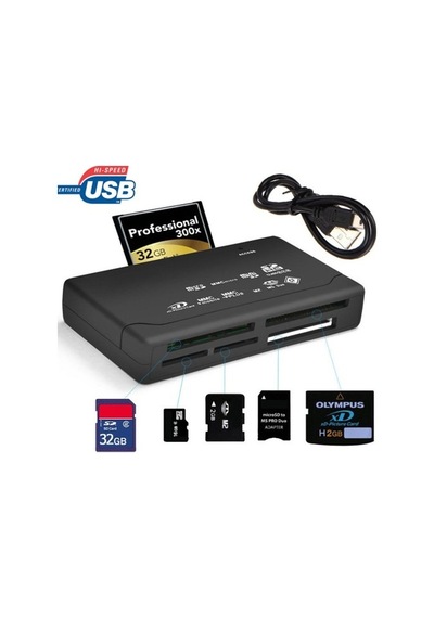 Çoklu Kart Okuyucu Compact Tf Micro Sd Mmc M2 Ms Xd Tf Usb 2.0