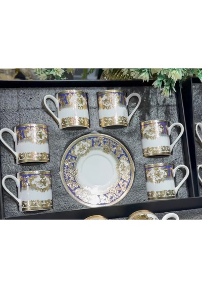 Porselen Fincan 5 Lacivert