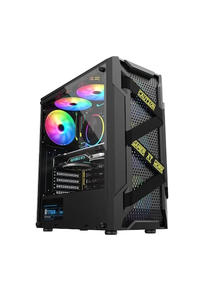 DFS Gaming Carmılla R5-7500F 16 GB 512 GB M.2 SSD 8 GB RTX4060 Free Dos Masaüstü Oyuncu Bilgisayarı