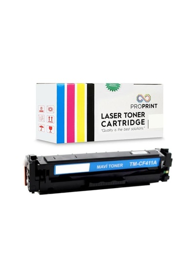 Proprint Hp 410A Cf411A Mavi Uyumlu Toner 2300 Sayfa M477Nw