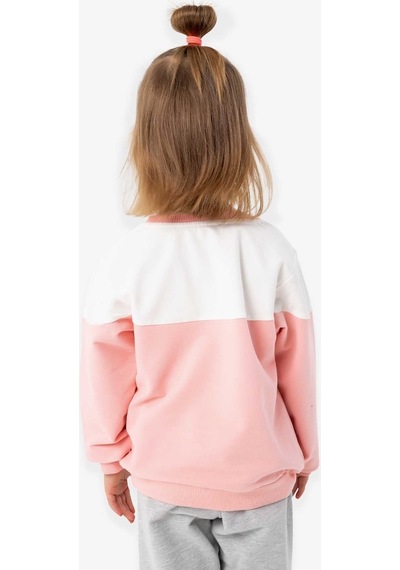 Breeze Kız Çocuk Sweatshirt Tavşan Nakışlı 1-4 Yaş, Somon (541263491)