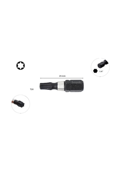 Ceta Form T20 X 25 Mm Darbeli Torx Bits Uç Cb/808tm
