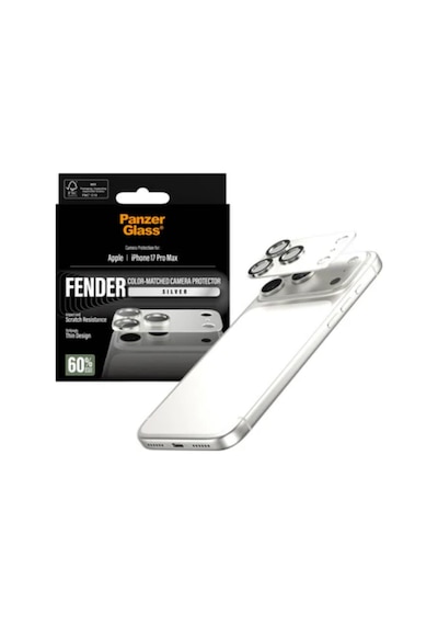 Panzerglass Apple Uyumlu iPhone 17 Pro Max Fender Gümüş Lens Koruyucu Gümüş