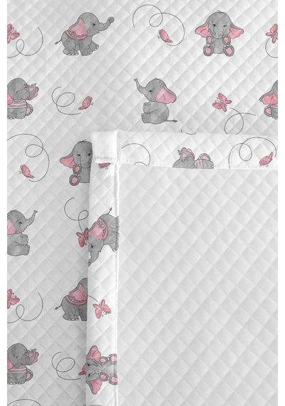 Evimde Bambaşka Fil Bebek Kız Çocuk Pike Takımı - Sevimli Minimal Gri Pembe Bebek Odası Yatak Örtüsü - 160x220 CM Evimde Bambaşka Fil Bebek Kız Çocuk Pike Takımı - Sevimli Minimal Gri Pembe Bebek Odası Yatak Örtüsü - 160x220 CM