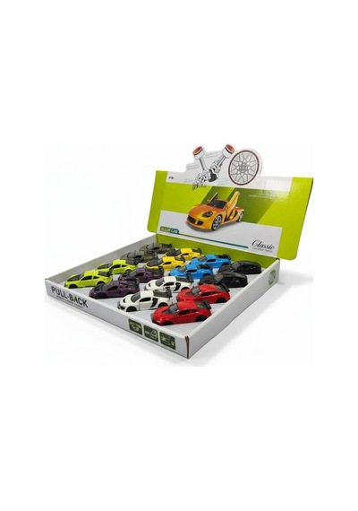 8.5cm 1:64 Kapıları Açılan Spor Çekbırak Araba Yeşil