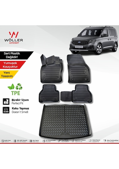 Ford Connect Paspas Bagaj Havuzu Set 2023 Sonrası Uyumlu 3d Wöller Ultraflex Set