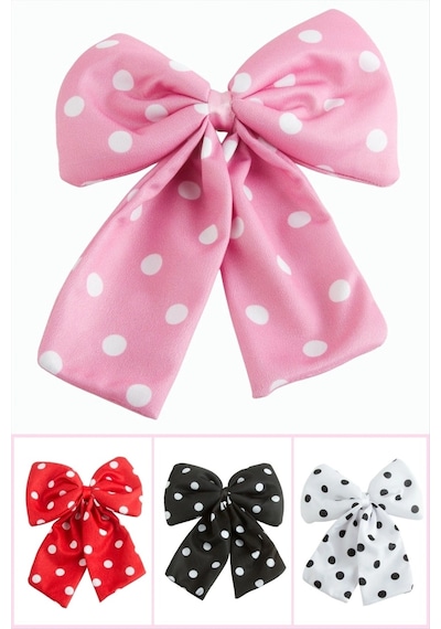 Puantiyeli Fiyong Otomatik Toka 17 Cm Pembe