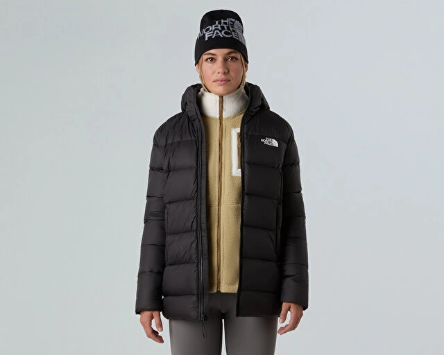 The North Face W Hyalite Down Parka Kadın Outdoor Parka 600 Dolgu Kaz Tüyü Nf0a8e74jk31 Siyah Siyah