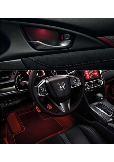 Oled Garaj Honda Civic FC5 Kapı İç ve Ayak Altı Aydınlatma Kırmız