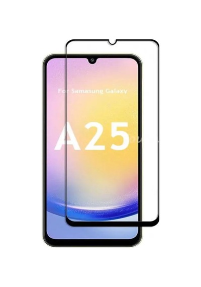 Samsung Galaxy A25 Ekran Koruyucu Cam Ultra Full Kaplama Düz Tempered Glass Screen Zırh
