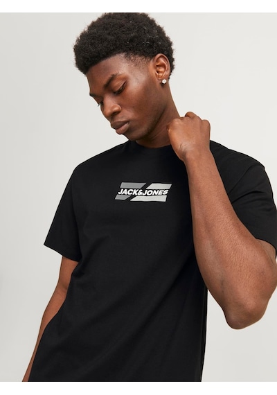 Jack & Jones JJCORP Erkek Siyah Tişört
