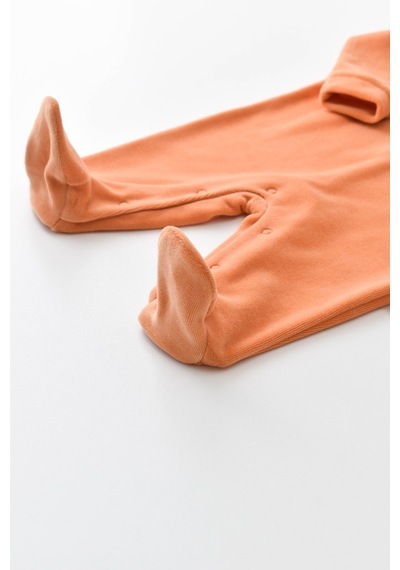BabyCosy Bebek Yıldız Kadife Ayaklı Tulum 001