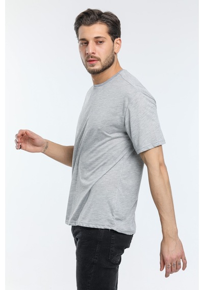 Erkek Bisiklet Yaka Oversize Fit Tişort Spr21y30 001