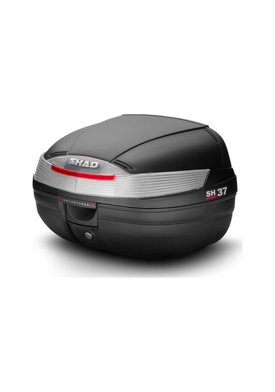 Sh37 Motosiklet Arka Çanta 37 Litre Kapasite Top Case Motor Çantası Siyah