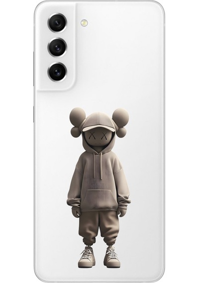 Samsung Galaxy S21 Fe Uyumlu Şeffaf Kılıf No Face 3 Tasarımlı
