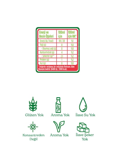 12'li Organik Skinny %100 Meyve-sebze Suyu 200 Ml