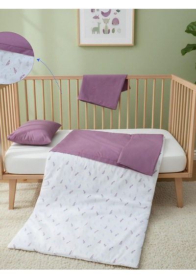 Yuar Baby Bebek Nevresim Seti - Lila Mor