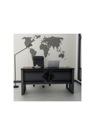 Prestij Ofis Masası Antrasit Royal Mermer, Modern Ve Şık Çalışma Masası Sandalye Dahil Değildir Antrasit - Royal Mermer Prestij Ofis Masası Antrasit Royal Mermer, Modern Ve Şık Çalışma Masası Sandalye Dahil Değildir Antrasit - Royal Mermer