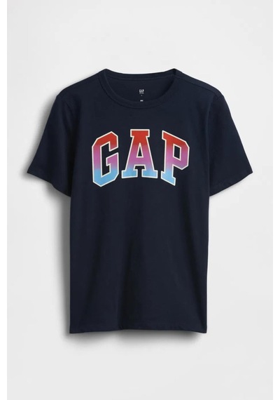 Gap Erkek Çocuk Logo Detaylı Lacivert T-shirt-13563 Lacivert