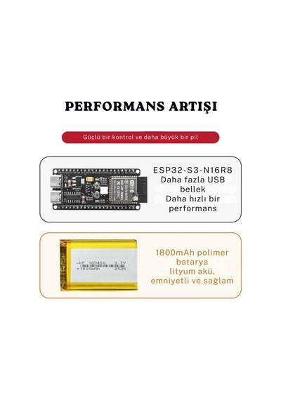 Deepseek Xiaozhi Yapay Zeka Robotu Esp32-s3 Akıllı Sesli Sohbet Aı Kodlama Ve Stem Eğitim Kiti Arduino Uyumlu
