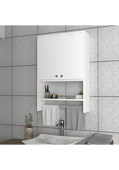 Dekorister Vira Banyo Dolabı Beyaz Çok Renkli
