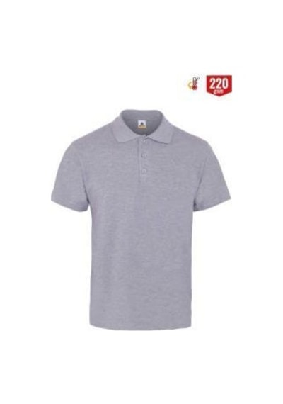 Myform 8103 Comfort Polo Yaka Pıque T-shirt- Gri Çok Renkli