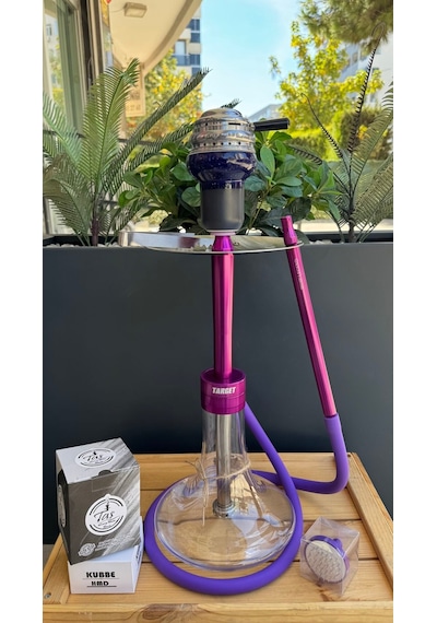 Wow Legend V52 Target Model Purple Nargile Takımı Lüle Ve Közlük Dahil