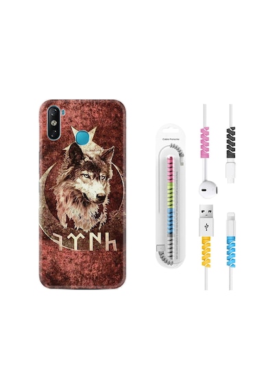 Infinix Smart 4 Kılıf Kablo Koruyuculu Göktürk 3 1412