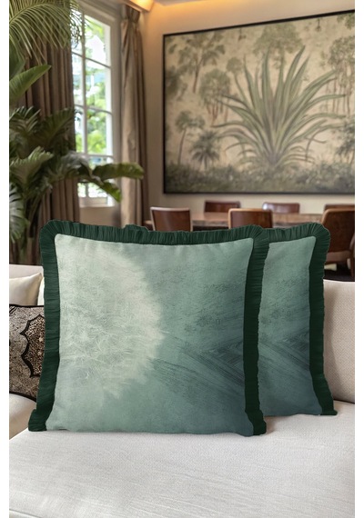 Doğal Zarafet Saçaklı Yastık Kılıfı - Yumuşak Pastel Botanik Modern Yeşil Püsküllü Kırlent Kılıfı Buzlu Gece Indigo Doğal Zarafet Saçaklı Yastık Kılıfı - Yumuşak Pastel Botanik Modern Yeşil Püsküllü Kırlent Kılıfı Buzlu Gece Indigo